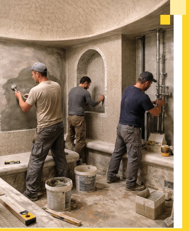 Профессиональный монтаж хамамов под ключ в Электростали с гарантией