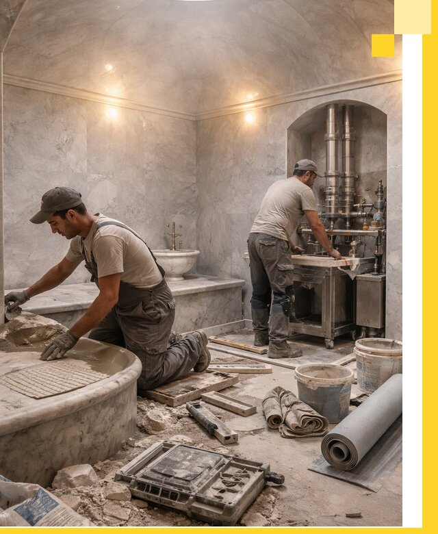 Строительство турецких бань хаммам под ключ в Электростали