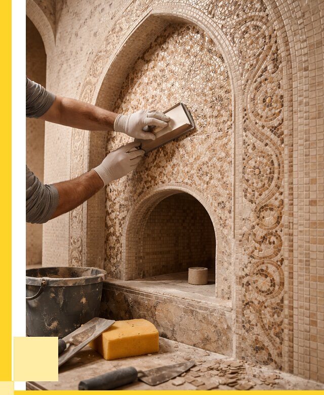 Мозаика для хамама в Электростали под ключ от 5065 р. | ЭриданЭлк