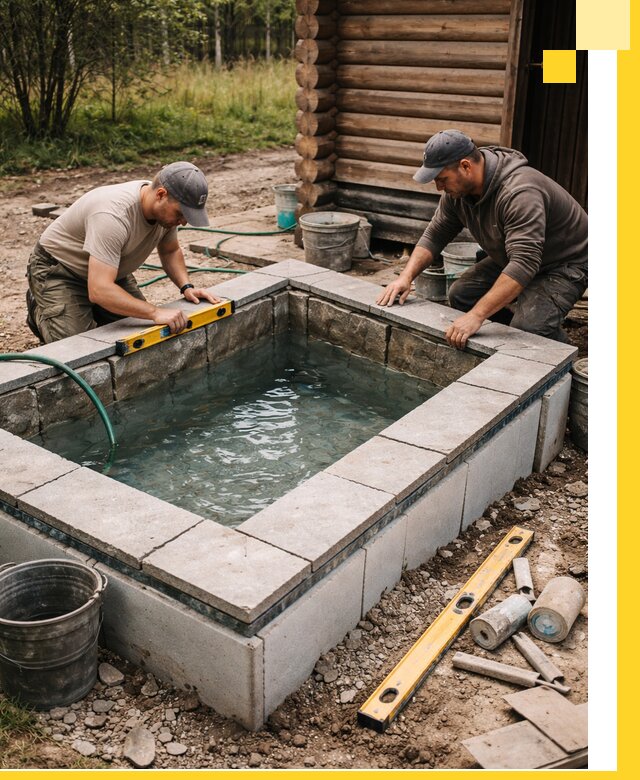 Изготовление и установка холодных купелей под ключ в Электростали